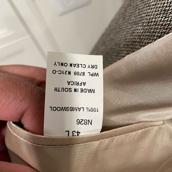 Vintage Nautica Blazer Mens 43L Lambswool Two Button Sportcoat - Picture 6 of 10